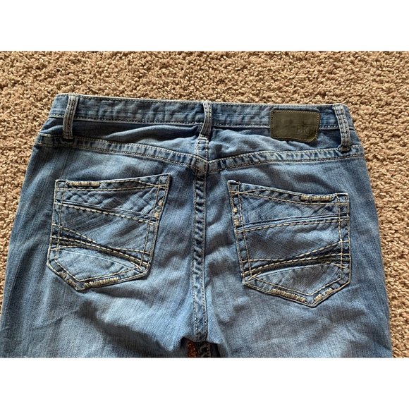 BKE Jeans Men Size 34S Medium Wash Blue Derek Straight Leg Denim 34x26 - Picture 9 of 14